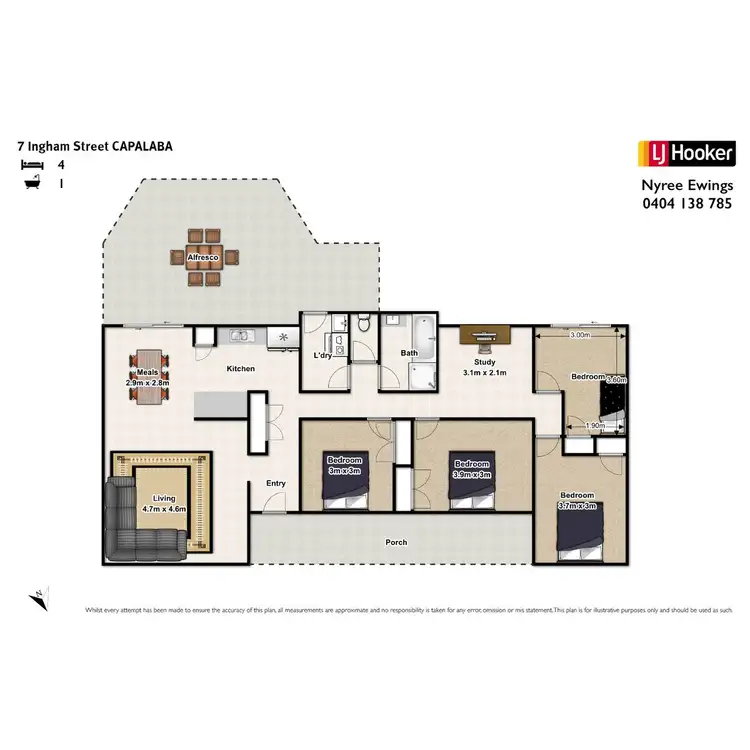 Floorplan of Homely house listing, 7 Ingham Street, Capalaba QLD 4157