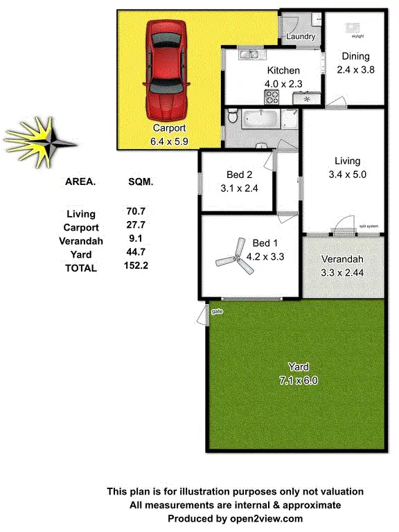 Floorplan of Homely unit listing, Unit 2/8 Sheridan Street, Woodville North SA 5012