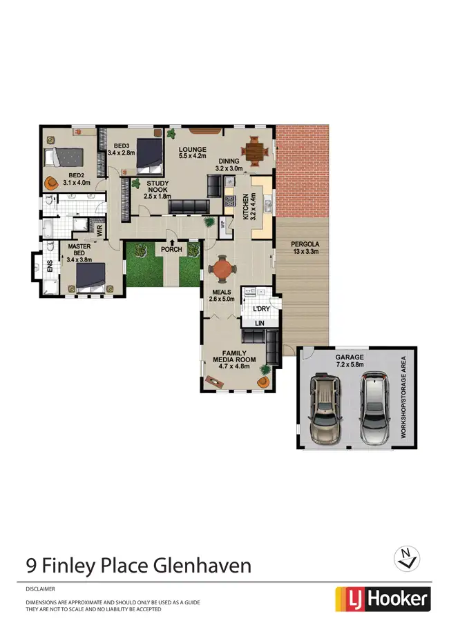 Floorplan of Homely house listing, 9 Finley Place, Glenhaven NSW 2156