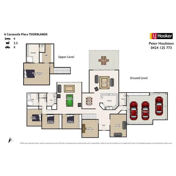 Floorplan of Homely house listing, 4 Casasola Place, Thornlands QLD 4164