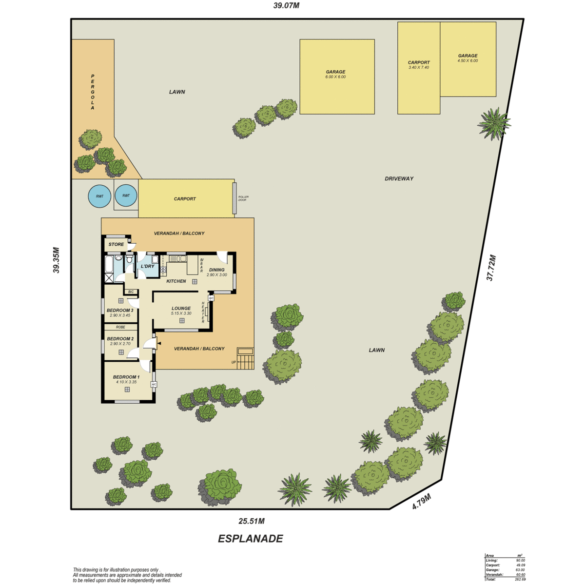 Floorplan of Homely house listing, 3 Esplanade, Mannum SA 5238