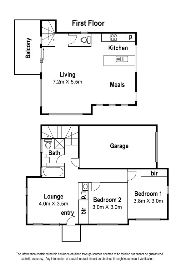 Floorplan of Homely villa listing, 1 Chanticleer Drive, Mernda VIC 3754