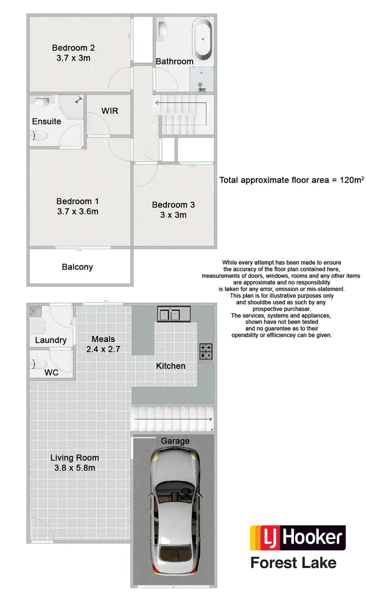 Floorplan of Homely townhouse listing, 10/20 Kathleen Street, Richlands QLD 4077