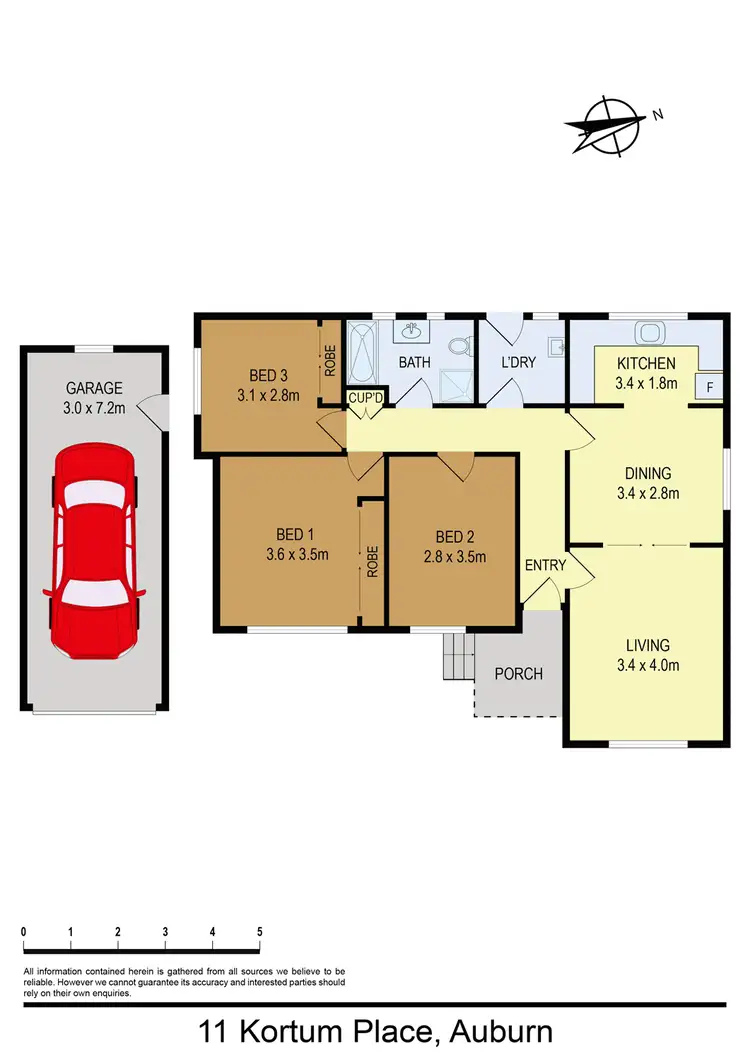 Floorplan of Homely house listing, 11 Kortum Place, Auburn NSW 2144