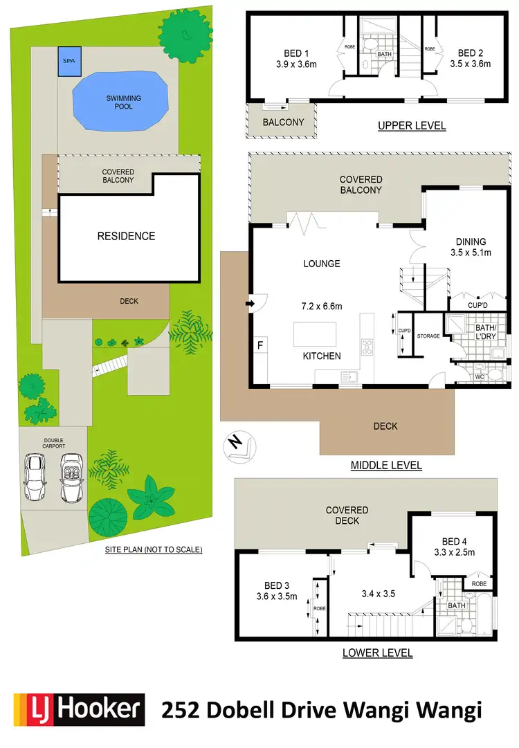 Floorplan of Homely house listing, 252 Dobell Drive, Wangi Wangi NSW 2267