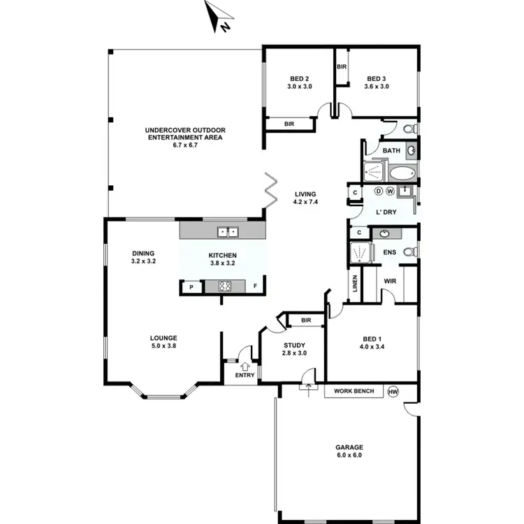 Floorplan of Homely house listing, 14 Ashburton Close, Arundel QLD 4214
