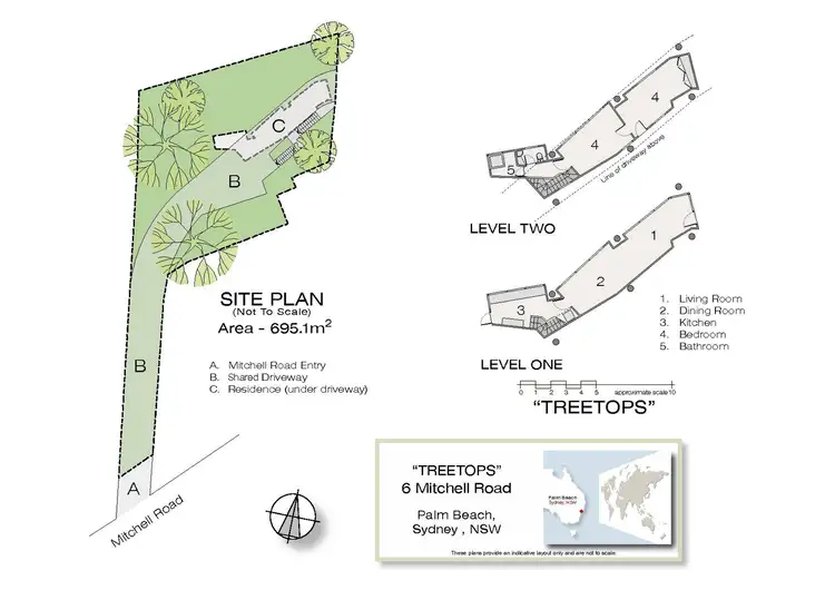 Floorplan of Homely house listing, 6 Mitchell Road, Palm Beach NSW 2108