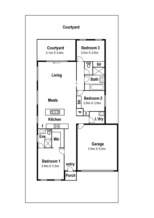 Floorplan of Homely house listing, 12 Softwood Drive, Mernda VIC 3754