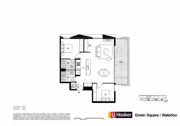 Floorplan of Homely apartment listing, 504/1 - 5 Link Road, Zetland NSW 2017
