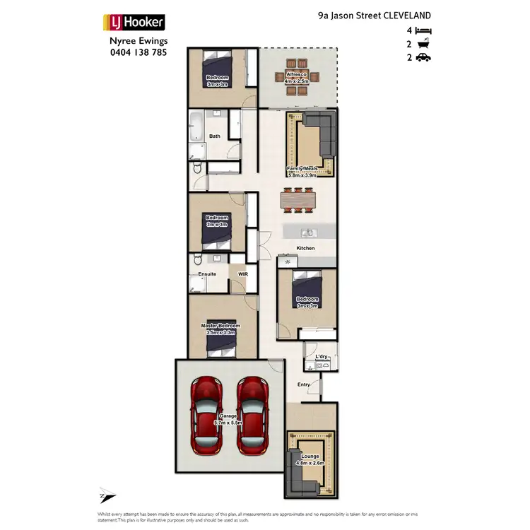 Floorplan of Homely house listing, 9A Jason Street, Cleveland QLD 4163