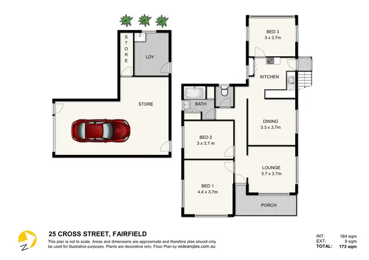 Floorplan of Homely house listing, 25 Cross Street, Fairfield QLD 4103