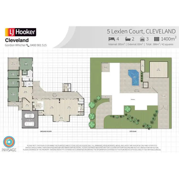 Floorplan of Homely house listing, 5 Lexlen Court, Cleveland QLD 4163
