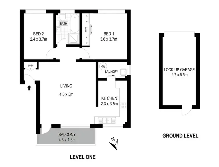 Floorplan of Homely apartment listing, 14/31-33 First Avenue, Campsie NSW 2194