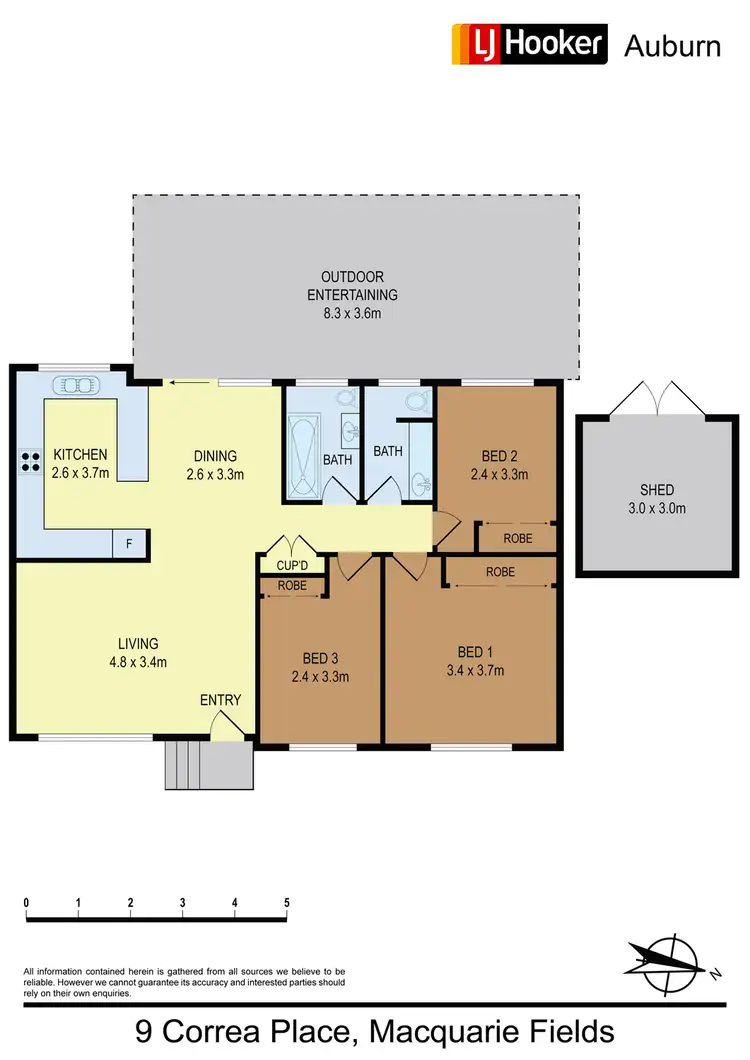 Floorplan of Homely house listing, 9 Correa Place, Macquarie Fields NSW 2564