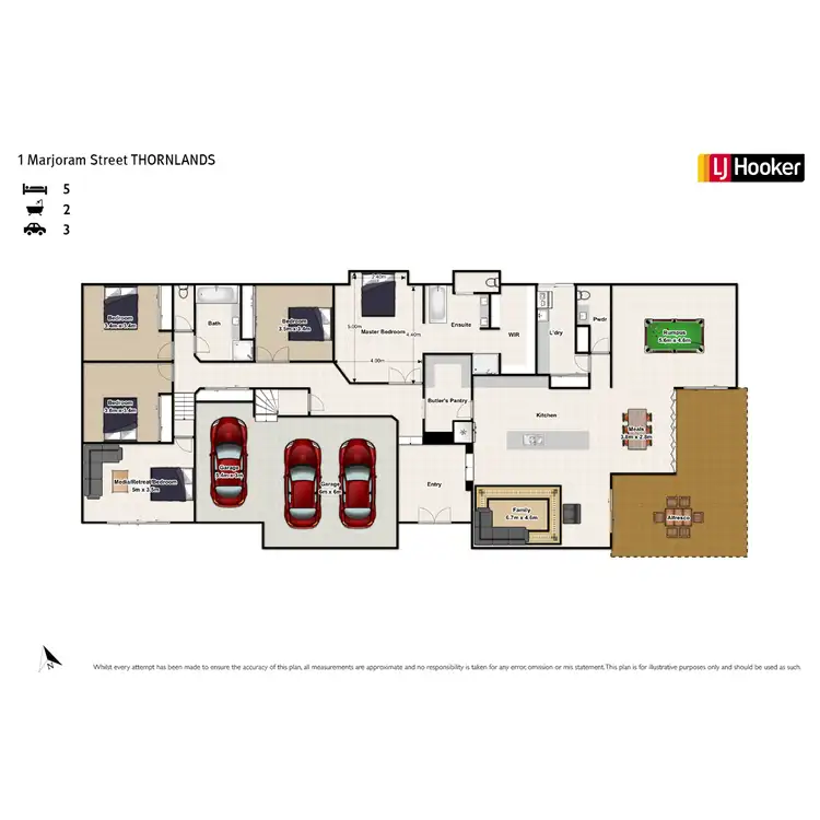 Floorplan of Homely house listing, 1 Marjoram Street, Thornlands QLD 4164