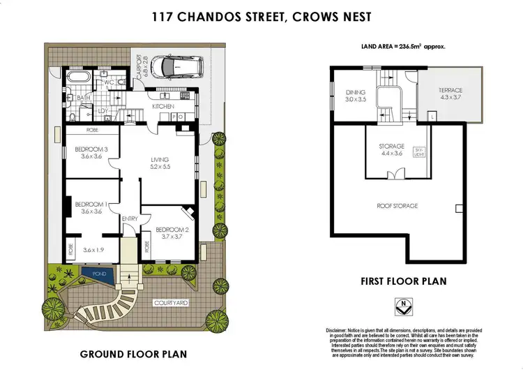 Floorplan of Homely house listing, 117 Chandos Street, Crows Nest NSW 2065