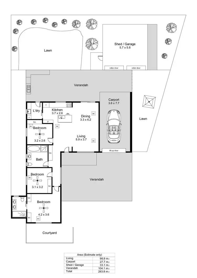 Floorplan of Homely house listing, 9 Veronica Crescent, Lockleys SA 5032