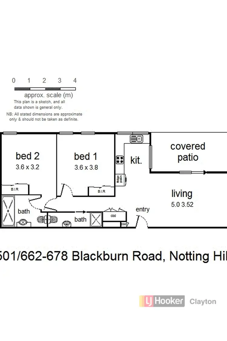 Floorplan of Homely apartment listing, Apartment 501/662-678 Blackburn Road, Notting Hill VIC 3168