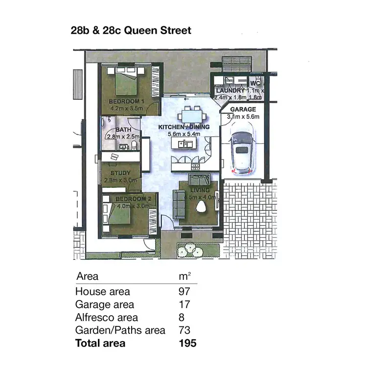 Floorplan of Homely house listing, 28b Queen Street, Norwood SA 5067