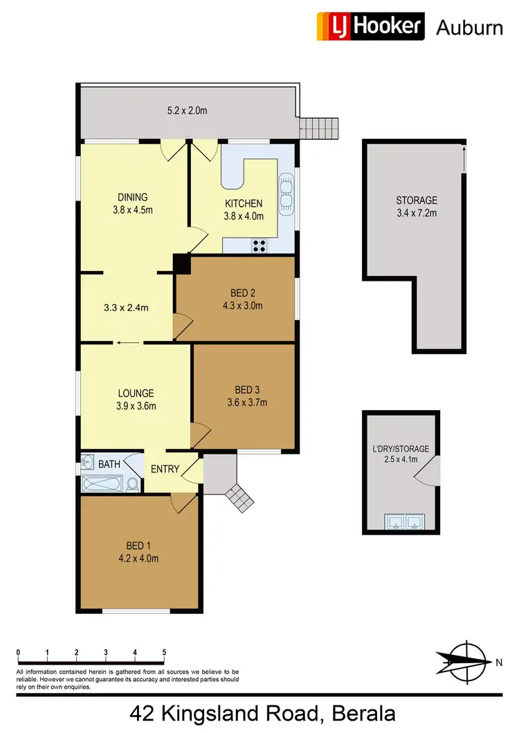 Floorplan of Homely house listing, 42 Kingsland Rd, Berala NSW 2141