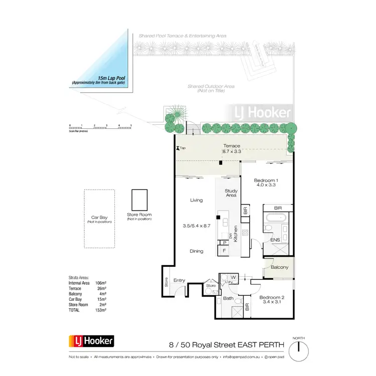 Floorplan of Homely apartment listing, 8/50 Royal Street, East Perth WA 6004