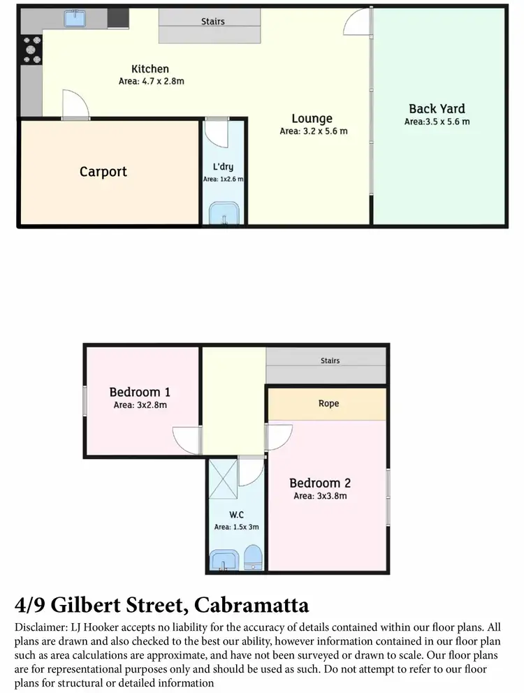 Floorplan of Homely townhouse listing, 4/9 Gilbert Street, Cabramatta NSW 2166