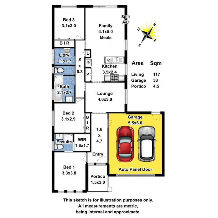 Floorplan of Homely house listing, 9 Gonis Circuit, Evanston Gardens SA 5116
