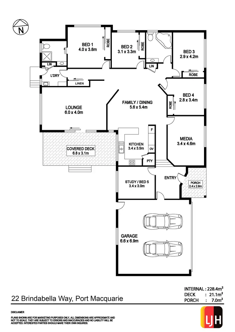 Floorplan of Homely house listing, 22 Brindabella Way, Port Macquarie NSW 2444