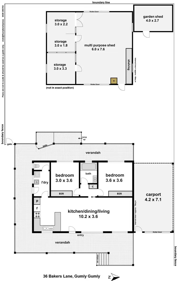 Floorplan of Homely house listing, 36 Bakers Lane, Gumly Gumly NSW 2652