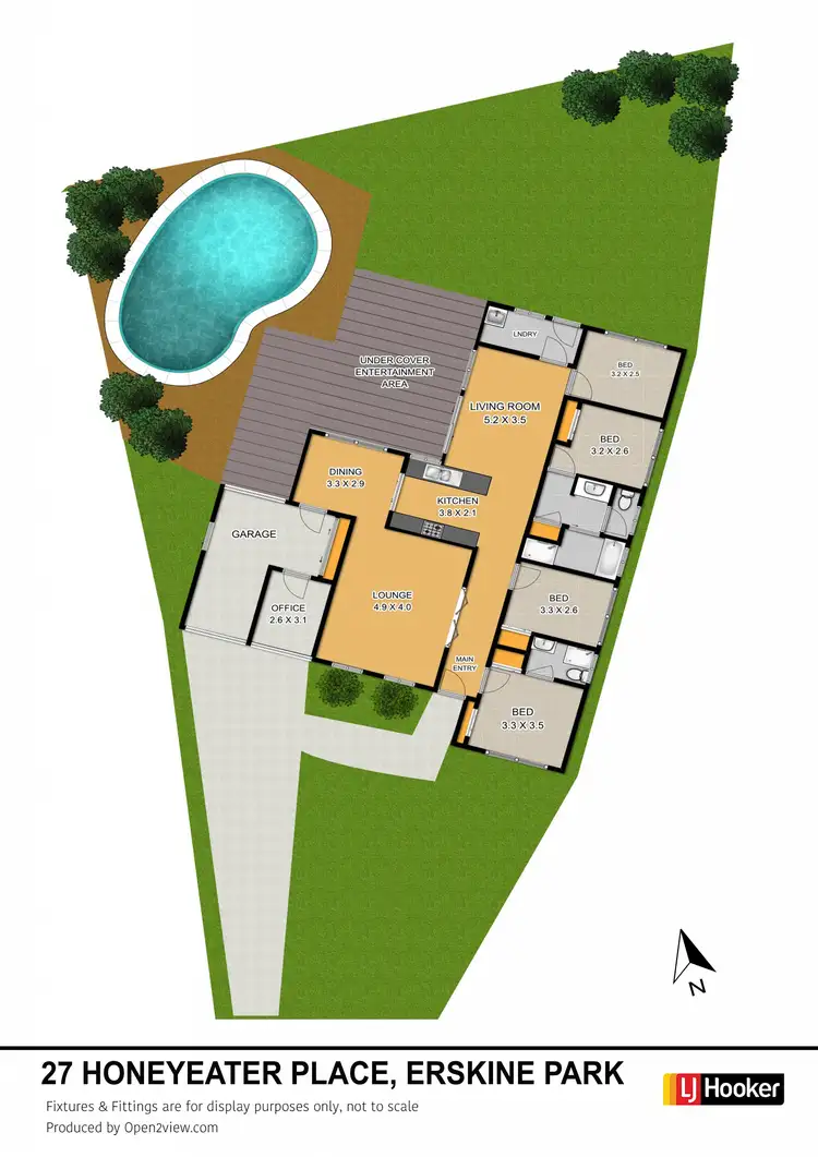 Floorplan of Homely house listing, 27 Honeyeater Place, Erskine Park NSW 2759