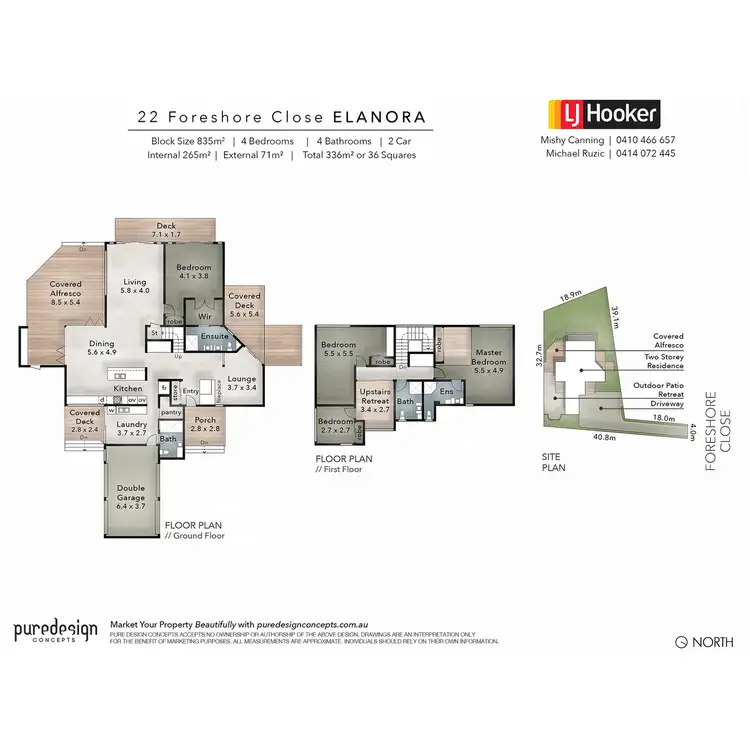 Floorplan of Homely house listing, 22 Foreshore Close, Elanora QLD 4221