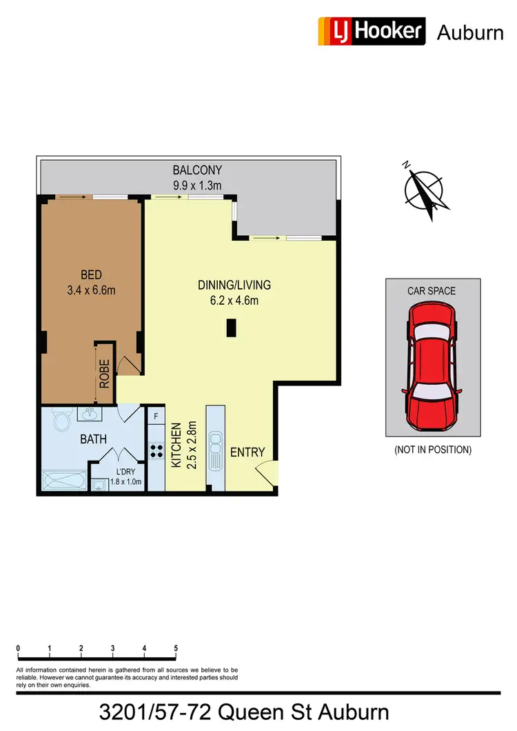 Floorplan of Homely apartment listing, 3201/57-59 Queen St, Auburn NSW 2144