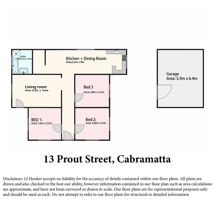 Floorplan of Homely house listing, 13 Prout Street, Cabramatta NSW 2166
