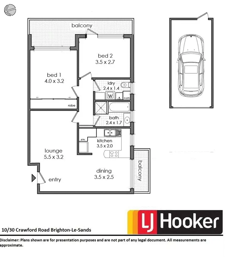 Floorplan of Homely unit listing, 10/30 Crawford Road, Brighton-le-sands NSW 2216