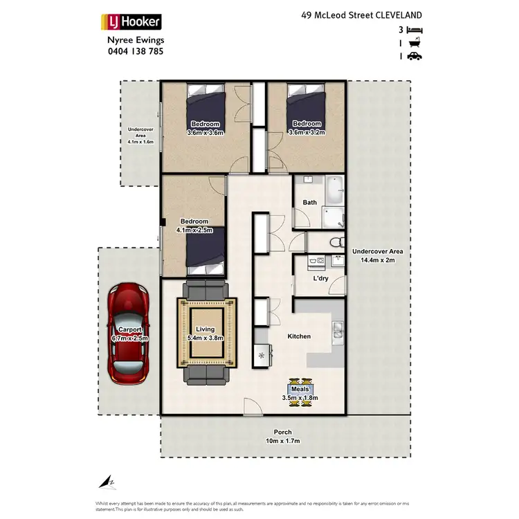 Floorplan of Homely house listing, 49 Mcleod Street, Cleveland QLD 4163