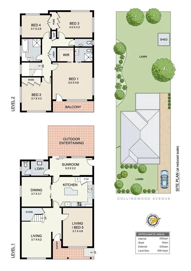 Floorplan of Homely house listing, 14A Collingwood Avenue, Cabarita NSW 2137