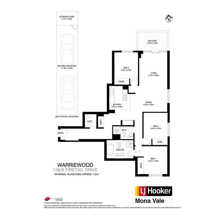 Floorplan of Homely apartment listing, 136/6 Firetail Drive, Warriewood NSW 2102