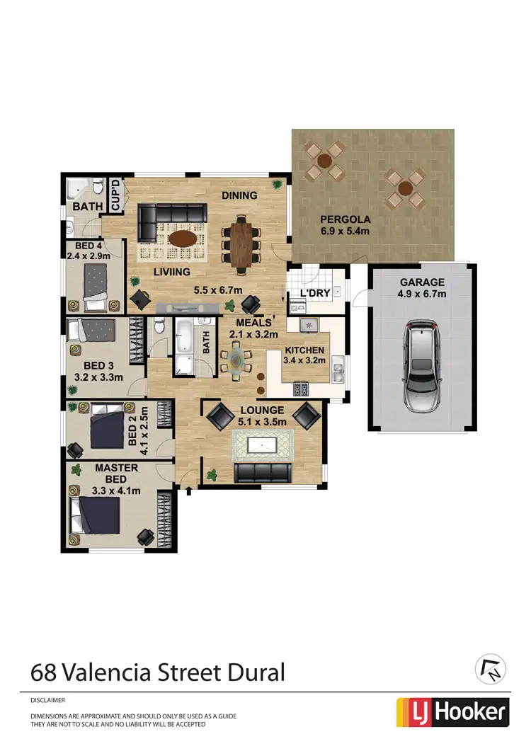 Floorplan of Homely house listing, 68 Valencia Street, Dural NSW 2158