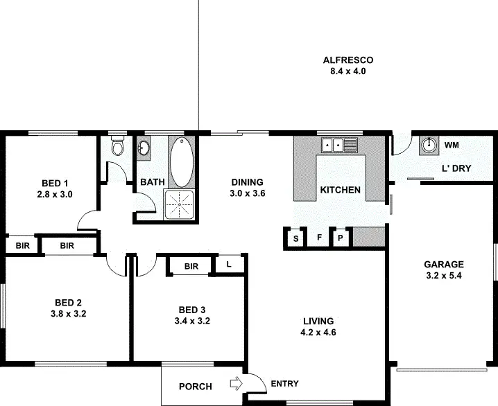Floorplan of Homely house listing, 25 Curzon Street, Browns Plains QLD 4118