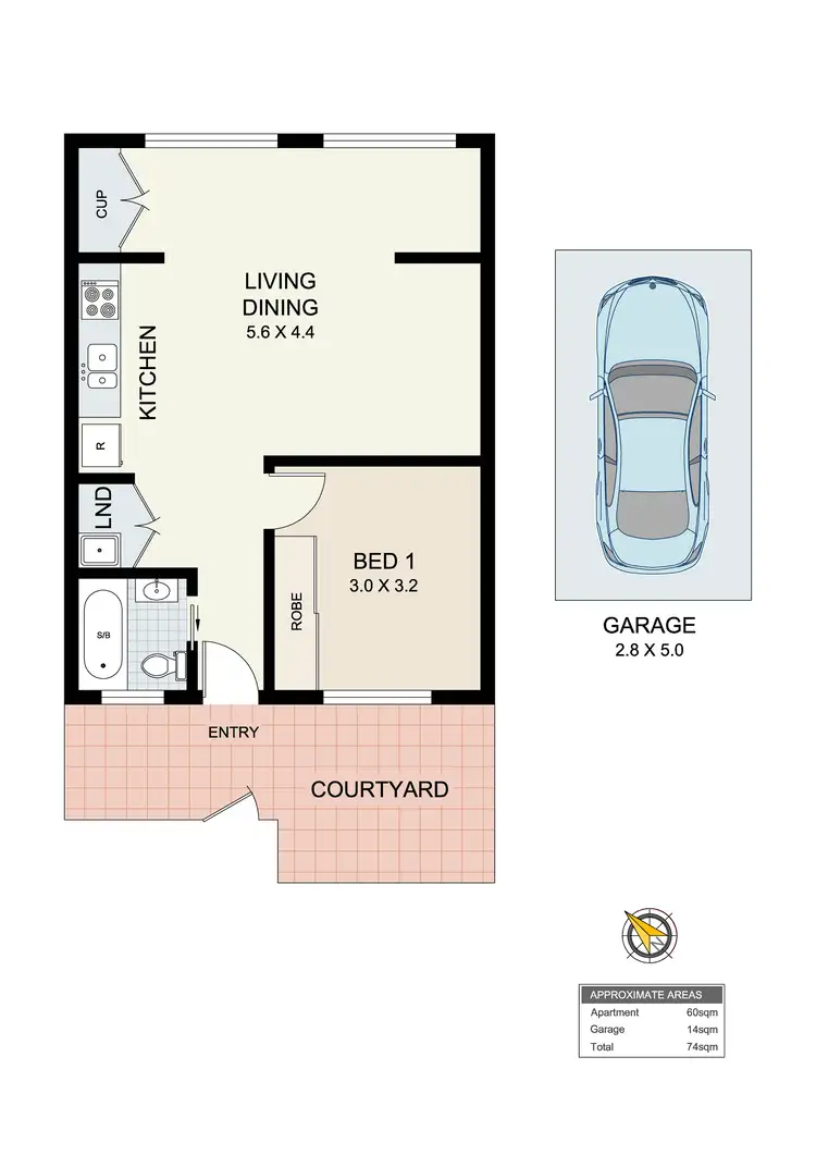 Floorplan of Homely unit listing, 12/331 Balmain Road, Lilyfield NSW 2040