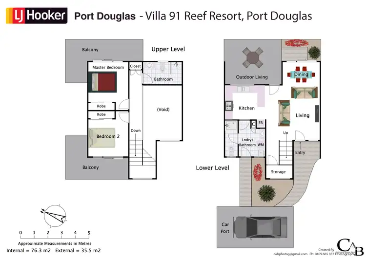 Floorplan of Homely villa listing, 91 Reef Resort/121 Port Douglas Road, Port Douglas QLD 4877
