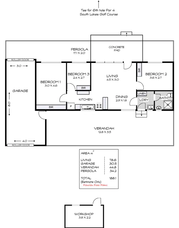Floorplan of Homely house listing, 12 Downer Avenue, Goolwa South SA 5214