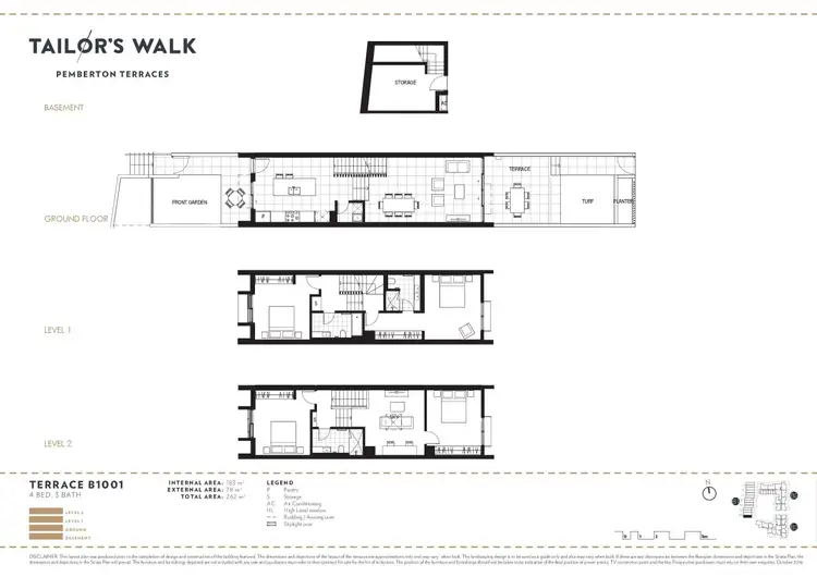 Floorplan of Homely terrace listing, B1001/52-56 Pemberton Street, Botany NSW 2019