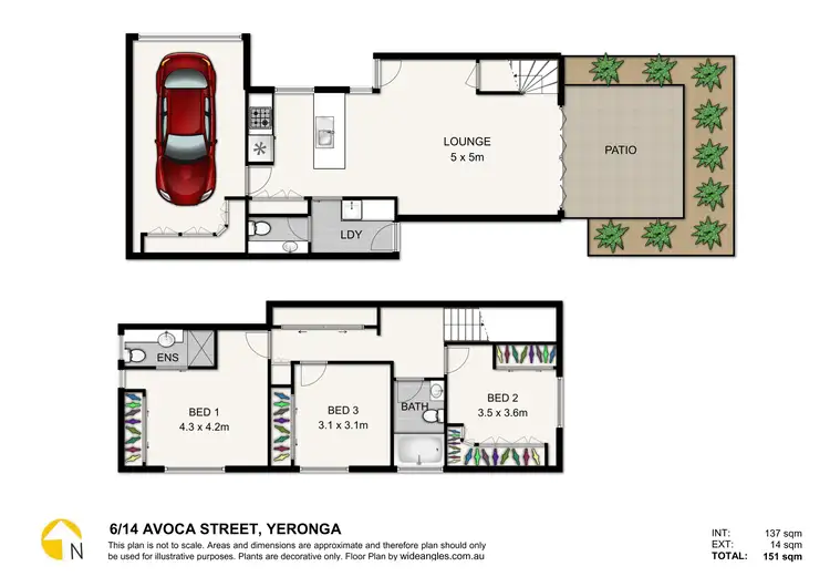 Floorplan of Homely townhouse listing, 6/14 Avoca Street, Yeronga QLD 4104