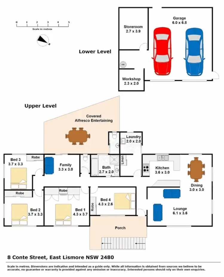 Floorplan of Homely house listing, 8 Conte Street, East Lismore NSW 2480