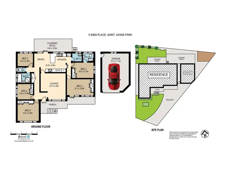 Floorplan of Homely house listing, 5 Sims Place, St Johns Park NSW 2176