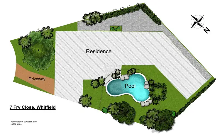 Floorplan of Homely house listing, 7 Fry Close, Whitfield QLD 4870