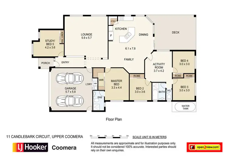 Floorplan of Homely house listing, 11 Candlebark Circuit, Upper Coomera QLD 4209