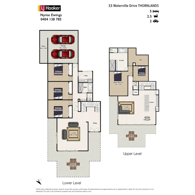 Floorplan of Homely house listing, 33 Waterville Drive, Thornlands QLD 4164