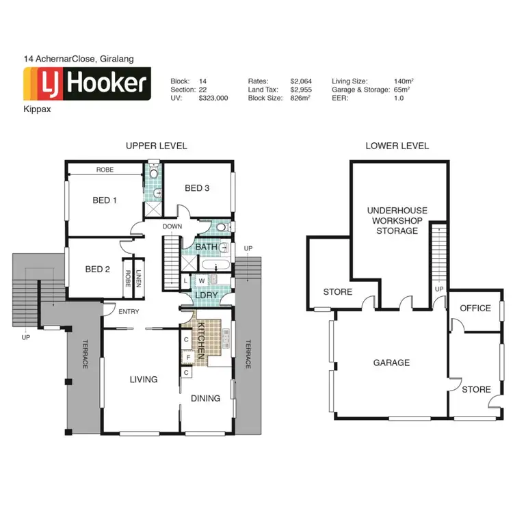 Floorplan of Homely house listing, 14 Achernar Close, Giralang ACT 2617